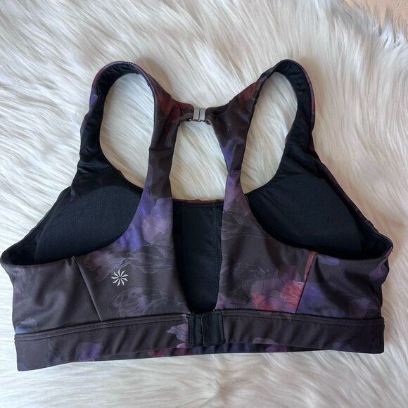 Athleta Ultimate Ease Bra Night Bloom Black Floral - Picture 11 of 12